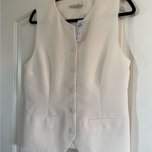 Abercrombie & Fitch Cream Vest
